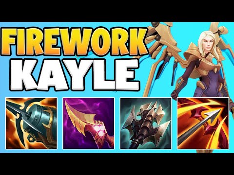 WTF!? ONE KAYLE AUTO TRIGGERS 15 ON HIT PROCS!? FIREWORK KAYLE IS 100% TOO EXPLOSIVE! - LoL Gameplay