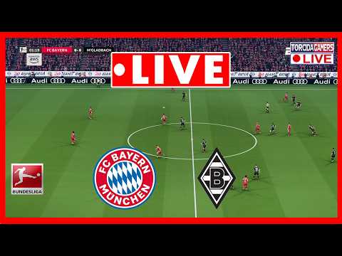 🔴 Bayern München vs Borussia M'gladbach LIVE | Bundesliga 2025/2026 | Full Match Simulation