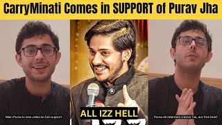 Download lagu CarryMinati Big SUPPORT To Purav Jha After He Gets Trolled For His New Video ‘All Izz Hell’ Satire mp3