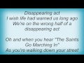 Ron Sexsmith - Disappearing Act Lyrics