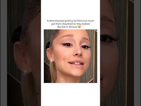 Ariana keeping her lip fillers for Wicked?  #arianagrande #wicked