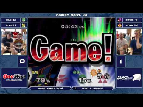 Raider Bowl VII Melee Doubles - Chum + Slug (Green) vs Bones + Plank (Red) - Grand Finals