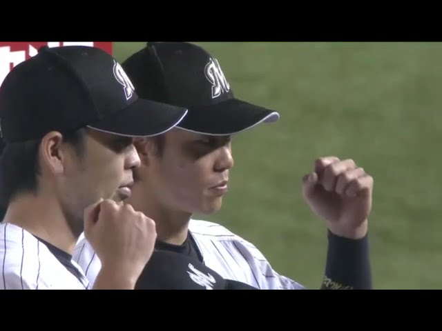 マリーンズ・三木選手・香月良投手ヒーローインタビュー 2015/10/5 M-F