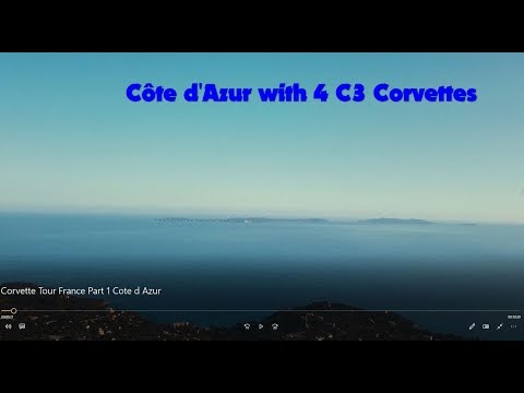 Classic C3 Corvette Road Trip South Coast of France (Côte d'Azur) May 2018, Part 1