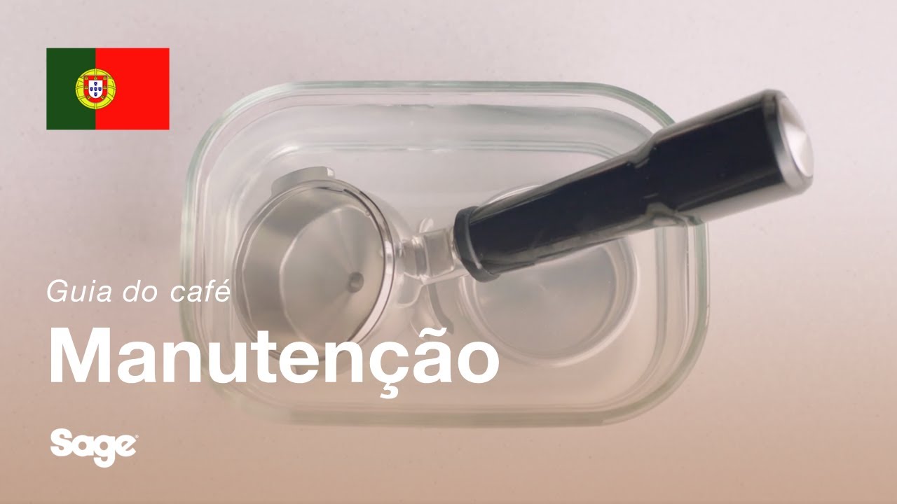Como limpar o manípulo de café e o cesto do filtro