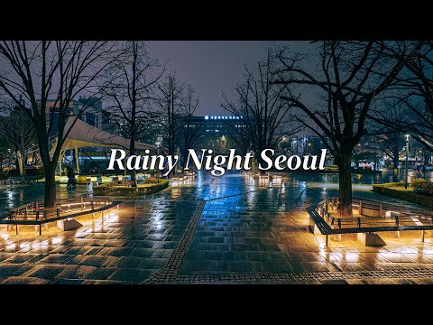 🌧️ Rainy Night Walk in Seoul | Hyehwa-ro to Bukchon Street | ASMR Travel Korea 4K HDR