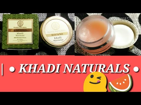 Khadi naturals lip balm review/ watermelon/ 100 % natural/ l...