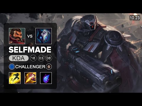 Selfmade Graves Jungle vs Kindred - EUW Challenger patch 10.23