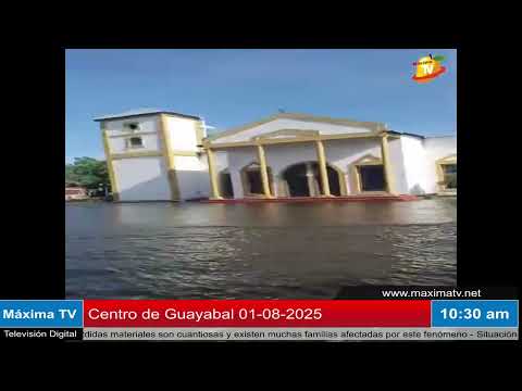 Inundación en Guayabal municipio San Gerónimo de Guayabal 01-08-2025