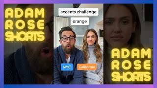 accents challenge w/ Jessica Alba (filmed pre-quarantine!) || Adam Rose - #shorts
