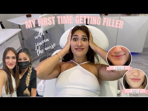 MY FIRST TIME GETTING FILLER! | lip injections with Joanna the Nurse | lindsay bogati