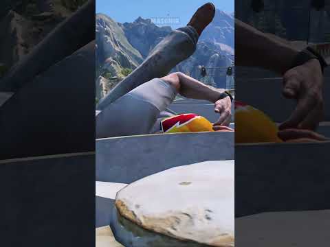 MISI PENCURIAN KERETA API DI GTA 5 !! SAMPE JATOH KE JURANG #shorts