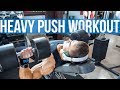 TRYING SOMETHING NEW | HEAVY PUSH WORKOUT