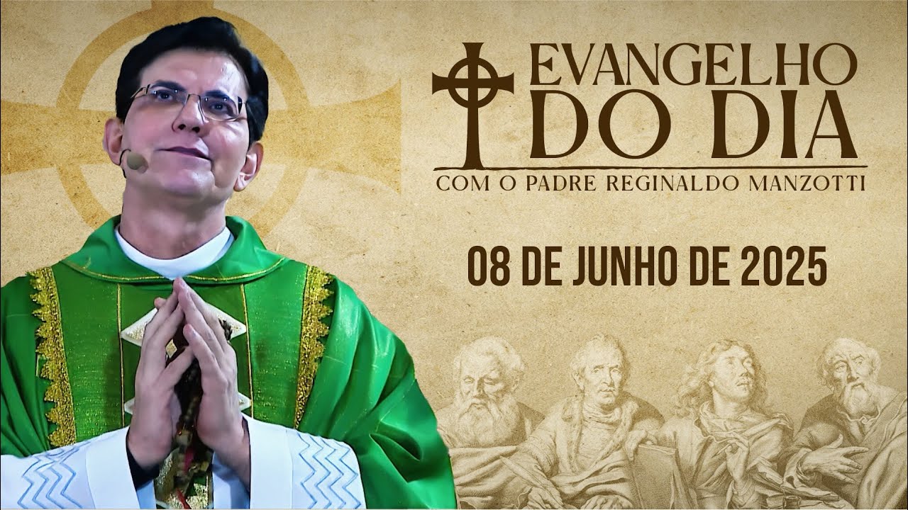 EVANGELHO DO DIA 08/06/2025 | Jo 20, 19 - 23 | @PadreManzottiOficial​