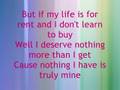 Dido - Life for rent with Lyrics 