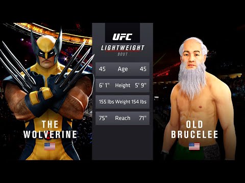 Wolverine vs. Old Bruce Lee (EA sports UFC 4)