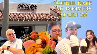 PAANO MAG DOUBLE DATE ANG BOOMERS AT GEN Z's? #sushi #pinoyabroad #buhayamerika