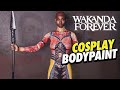 Wakanda Warrior Cosplay Bodypaint Black Panther Avengers End Game