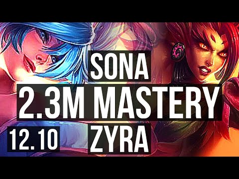 SONA & Ez vs ZYRA & Kai'Sa (SUP) | 6/1/10, 2.3M mastery, 800+ games | BR Grandmaster | 12.10