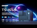 TS-1655 hybrid storage with Intel Atom C5125 for SMB backup & surveillance, supporting QTS/QuTS hero