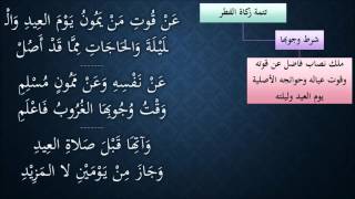 صورة النظم الجلي في الفقه الحنبلي094- شرح/ عامر بهجت(تتمة زكاة الفطر)
