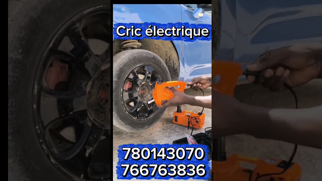 Cric électrique 5 tonnes 12V avec mallette et gants video thumbnail