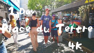 【4K 60fps Pari】Place du Tertre