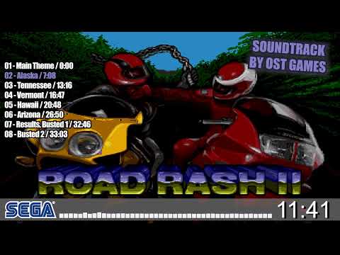 Road Rash 2 OST | 1992 | SEGA GENESIS - complete soundtrack in one video
