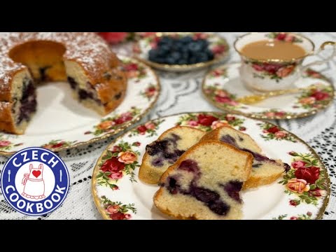 Blueberry Bundt Cake Recipe - Borůvková bábovka - Czech Cookbook