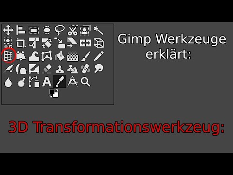 gimp Werkeug 3d Transformations Werkzeug
