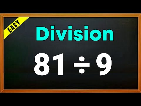 81 &divide; 9 = ? | 81 divided by 9 | 81/9