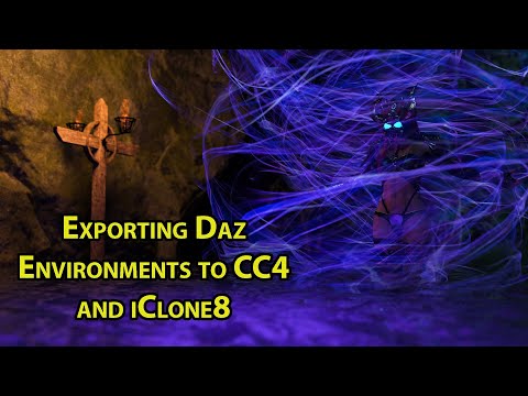 Exporting Environments from Daz3d to CC4 and iClone8