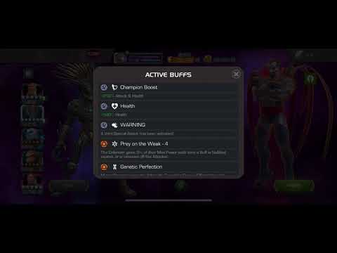 Warlock Destroys 6.2.2 Mr Sinister (W/Vision Synergy)     #mcoc #act6 #warlock #mrsinister #vision