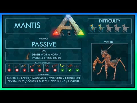 Mantis easy Tame + Abilities | Full Guide + Trap | Ark