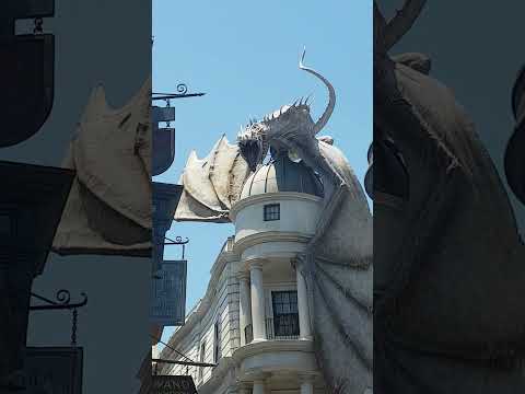 Fire Breathing Dragon in Diagon Alley!! - The Wizarding World of Harry Potter