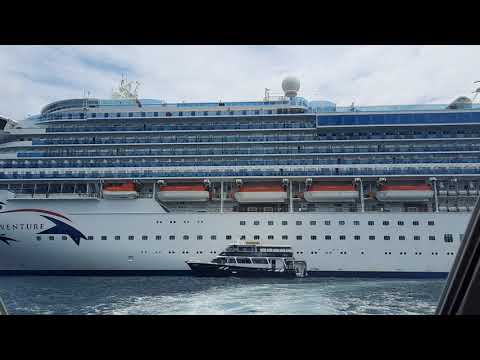 Onboard A Tender Boat As We Leave The Pacific Adventure Cruise Ship Behind