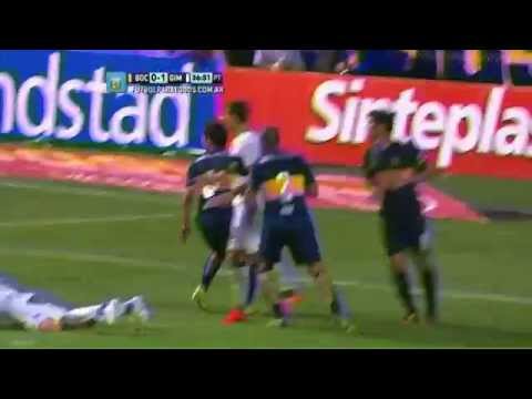 ¿Penal a Barsottini?. Boca 0 - Gimnasia 1. Fecha 19. Torneo Primera División 2014. FPT.