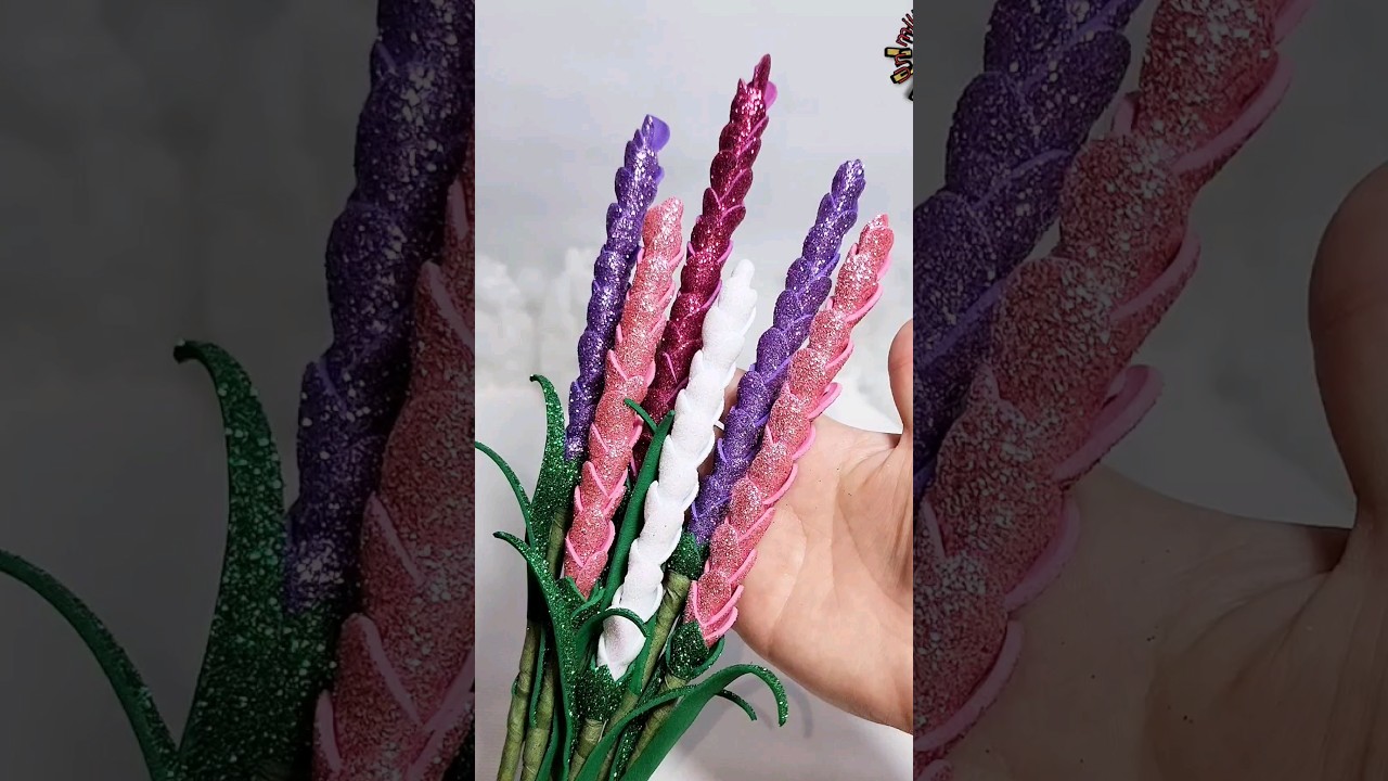 hermosos flores de foami o goma Eva #manualidades #craft #diy #flores #flowers #artesanato #creative