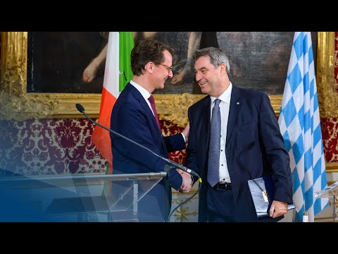 Video in Gebärdensprache: Pressekonferenz nach der Kabinettssitzung mit NRW (25.04.2023)- Bayern