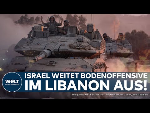 KRIEG IN NAHOST: Israel weitet Bodenoffensive im Libanon aus! Hisbollah beschießt Militärbasis