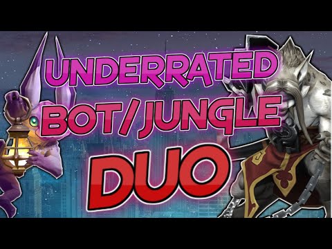 FREE KILLS WITH UNDERRATED JUNGLE/BOT DUO AGAINST VAINGLORIOUS GOLDS- VAINGLORY 5V5 FLICKER GAMEPLAY