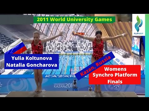 Yulia Koltunova Natalia Goncharova Russia 201B - Platform Diving - World University Games