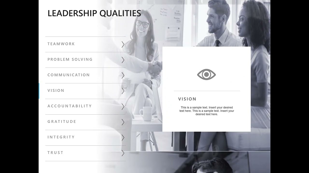 Animated Leadership Qualities PowerPoint Template | SlideUpLift