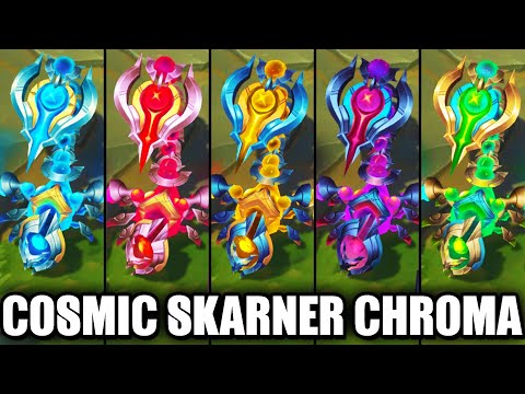 All Cosmic Sting Skarner Chroma Skins Spotlight (League of Legends)