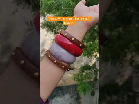 Brown Handcrafted Boho Wodden Bangles