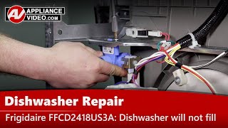 Frigidaire Dishwasher Repair — Will Not Fill — Water Inlet Valve