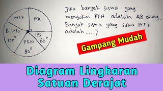 Download lagu cara menghitung diagram Lingkaran satuan derajat mp3