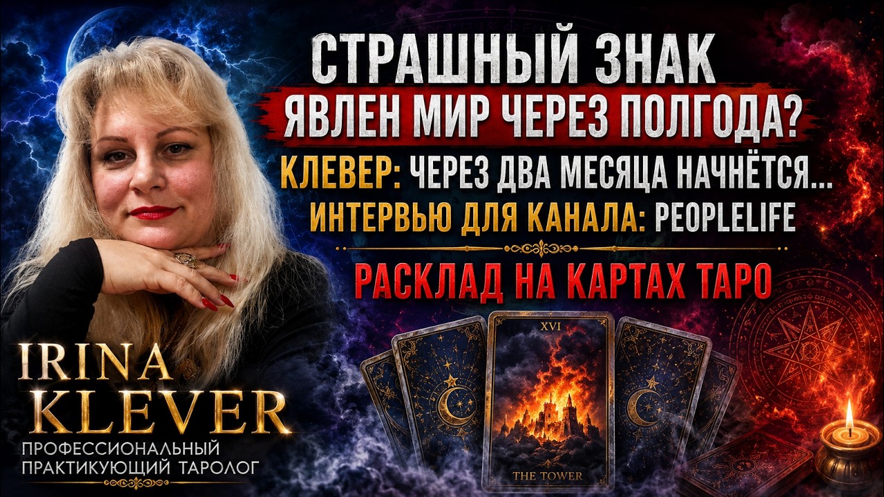 Таро прогноз СТРАШНЫЙ ЗНАК ЯВЛЕН | Мир чарез ПОЛГОДА? | Клевер: через два меся?
