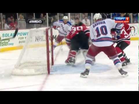 2:1 Goal Marian Gaborik (Rangers & Devils) NHL, December 20, 2011