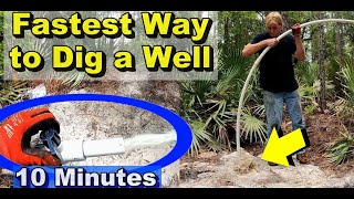 Homemade Jet - FASTEST WAY TO DIG A WELL - EASY DIY -  Complete Guide